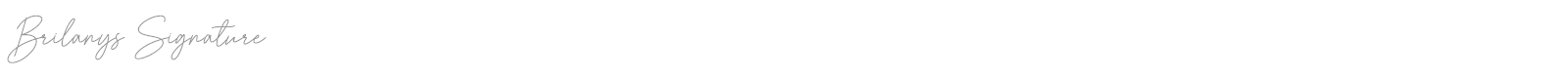 Brilanys Signature font preview